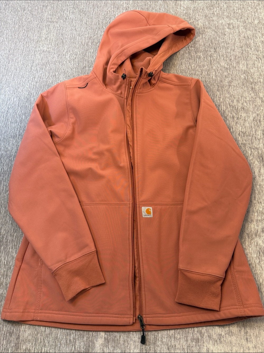 Carhartt Women’s Sz Lg Pink‑Mauve Fleece‑Lined Hooded Jacket –  (Modern Fit)